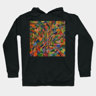 Colourful Abstract Jigsaw Painting Hoodie